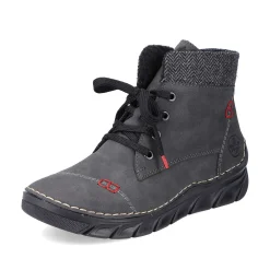 Rieker Women'S Corded Boots Anthracite