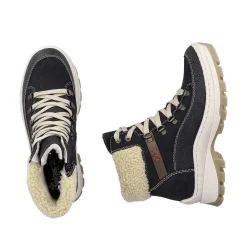 Rieker Women'S Corded Boots Dark Blue