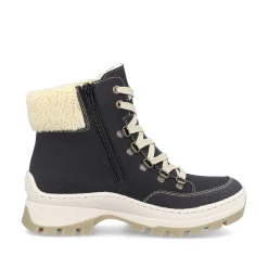Rieker Women'S Corded Boots Dark Blue
