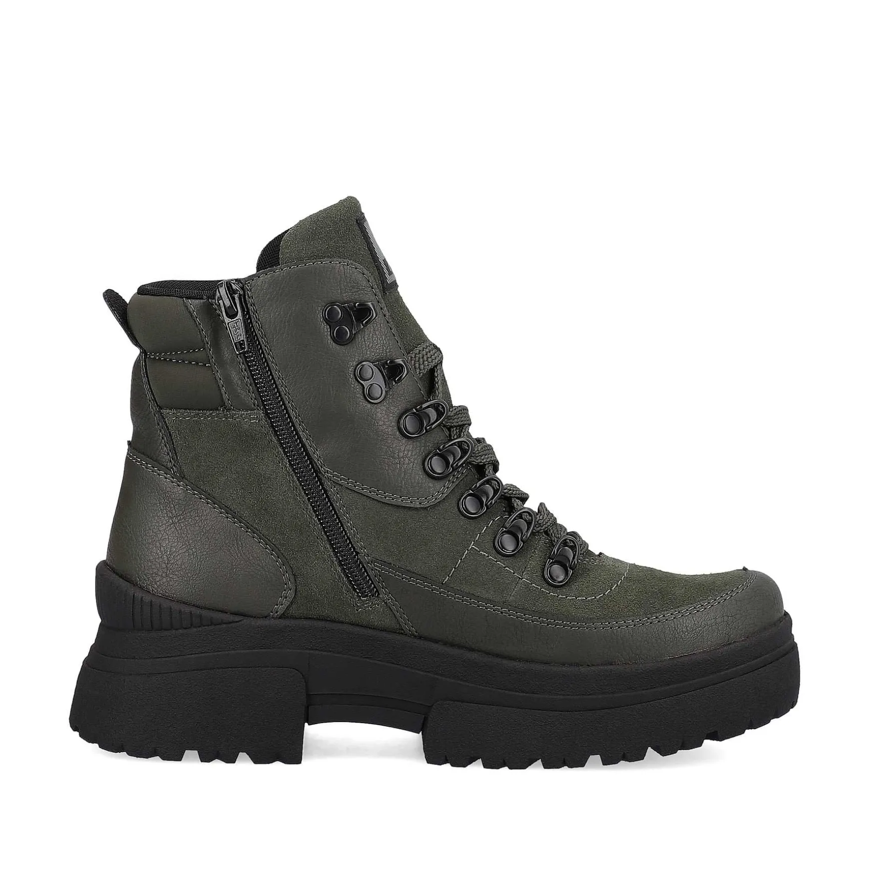 Rieker Women'S Corded Boots Army Green Black