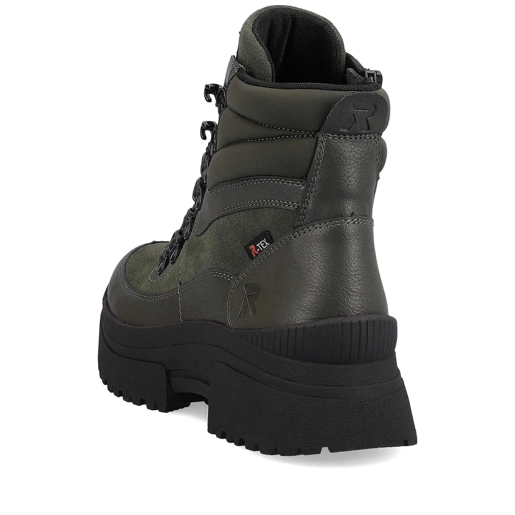 Rieker Women'S Corded Boots Army Green Black