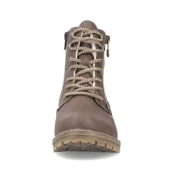 Rieker Women'S Corded Boots Chocolate Brown