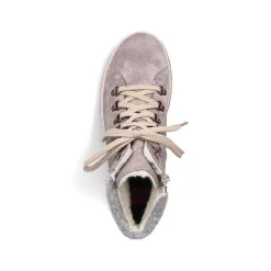 Rieker Women'S Corded Boots Platinum Gray