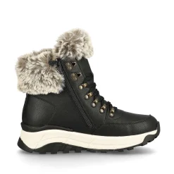Rieker Women'S Corded Boots Urban Black