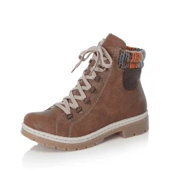 Rieker Women'S Corded Boots, Nut Brown