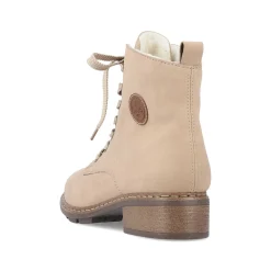 Rieker Women'S Corded Boots Sand Beige