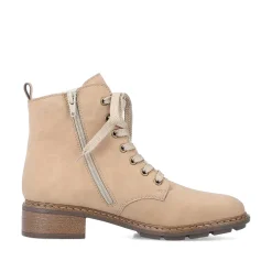 Rieker Women'S Corded Boots Sand Beige