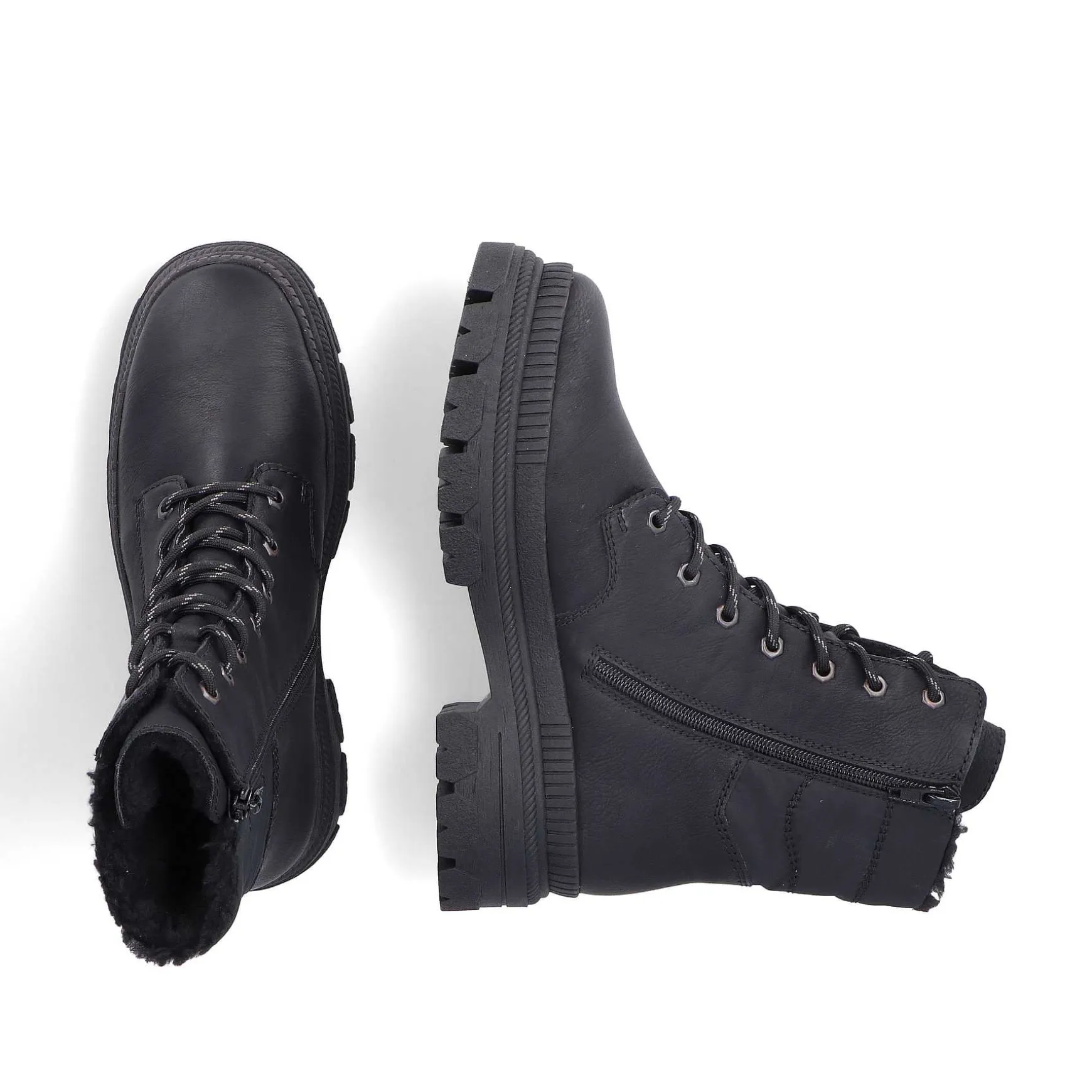 Rieker Women'S Corded Boots Night Black