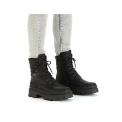 Rieker Women'S Corded Boots Night Black