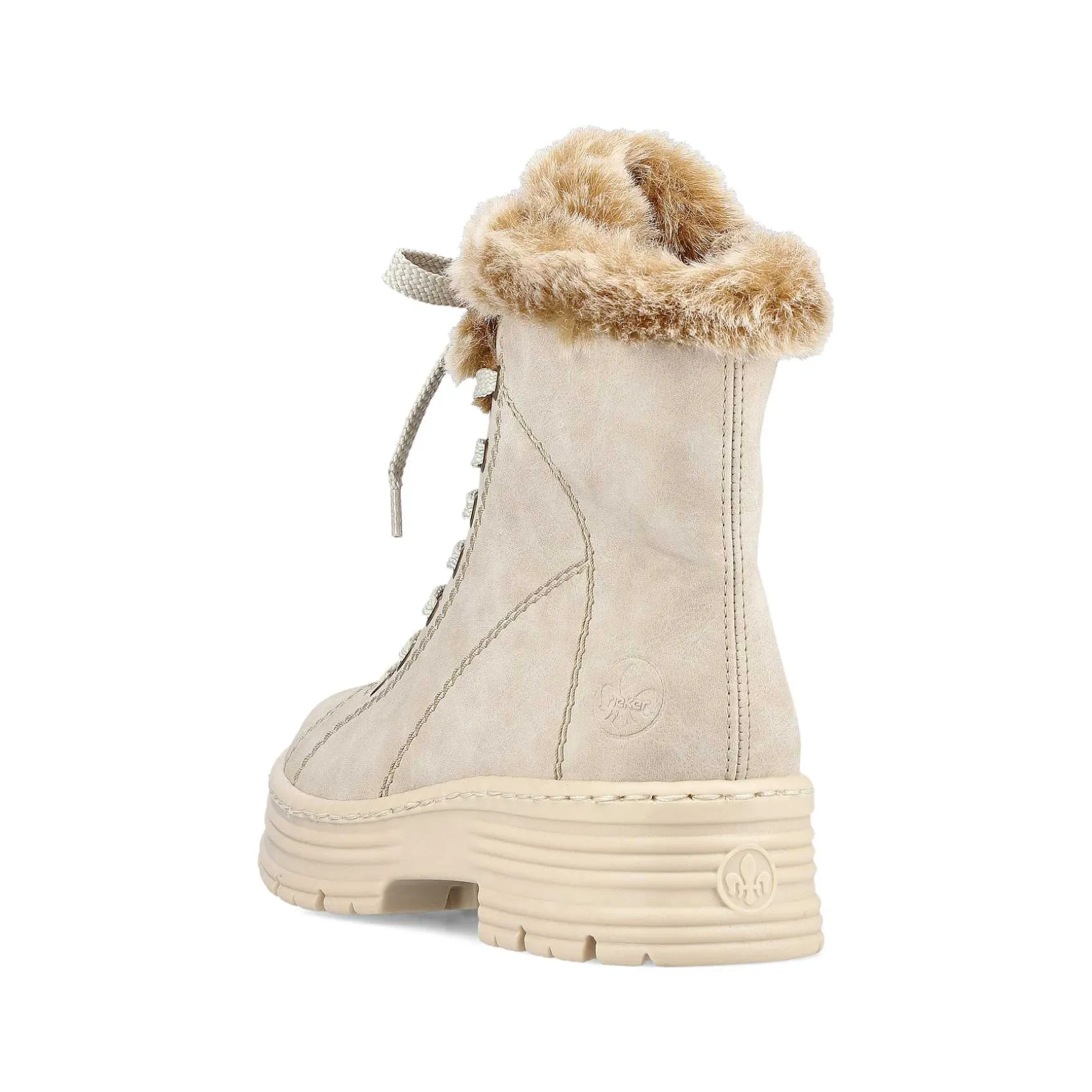 Rieker Women'S Corded Boots Light Beige