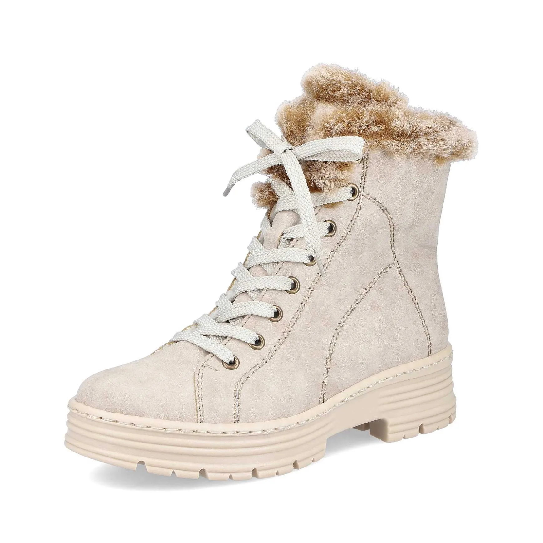 Rieker Women'S Corded Boots Light Beige