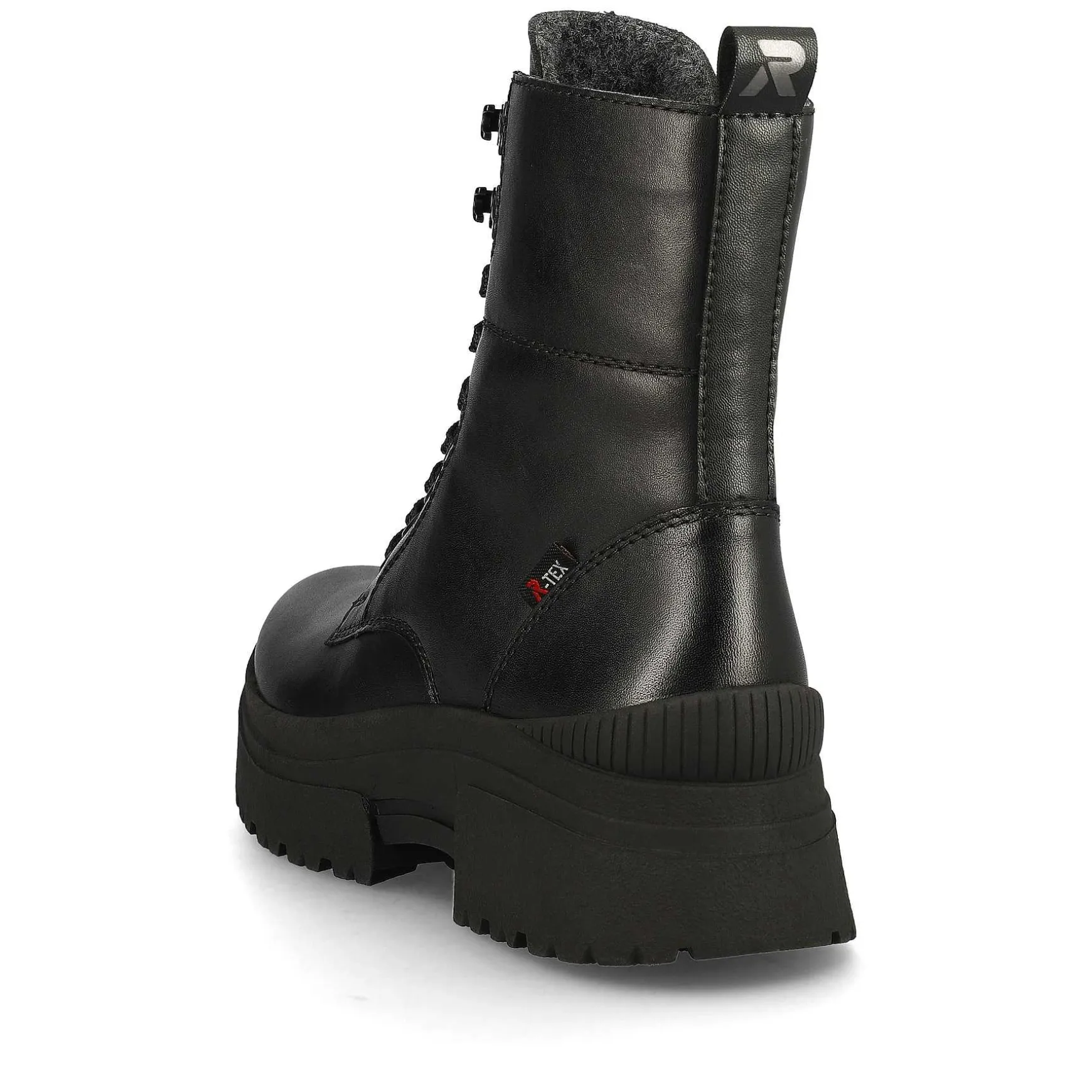 Rieker Women'S Corded Boots Deep Black