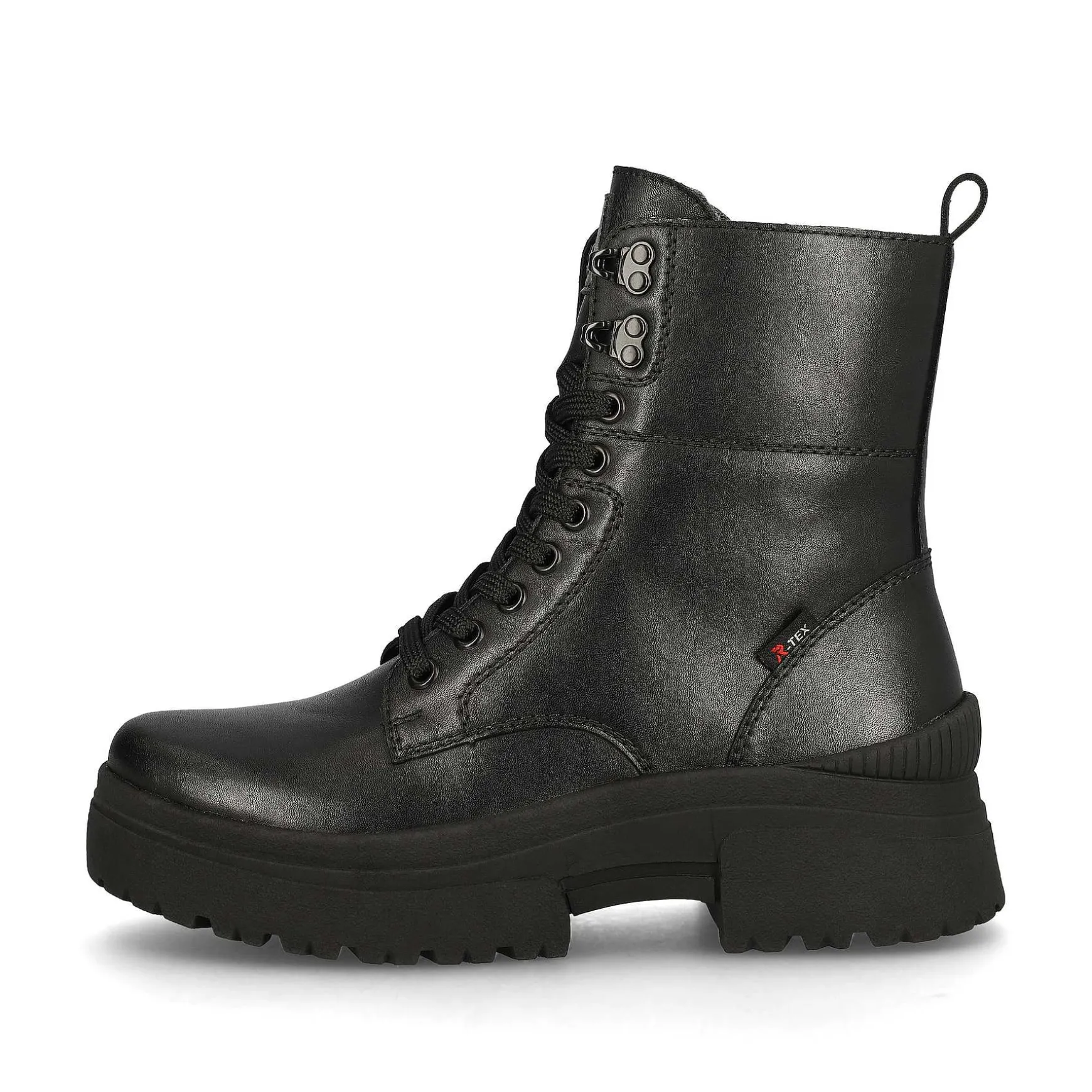 Rieker Women'S Corded Boots Deep Black