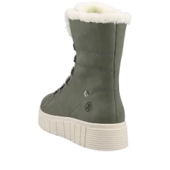 Rieker Women'S Corded Boots Khaki Snow