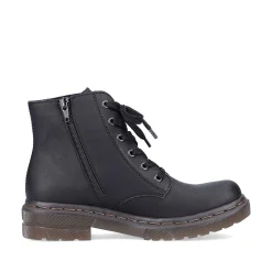 Rieker Women'S Corded Boots Deep Black