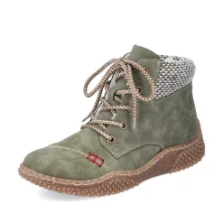 Rieker Women'S Corded Boots Leaf Green