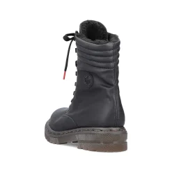 Rieker Women'S Corded Boots Deep Black