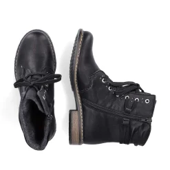 Rieker Women'S Corded Boots Asphalt Black