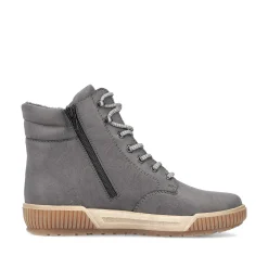Rieker Women'S Corded Boots Moon Grey