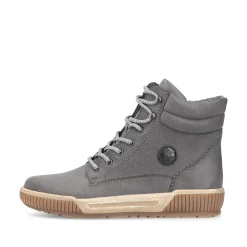 Rieker Women'S Corded Boots Moon Grey