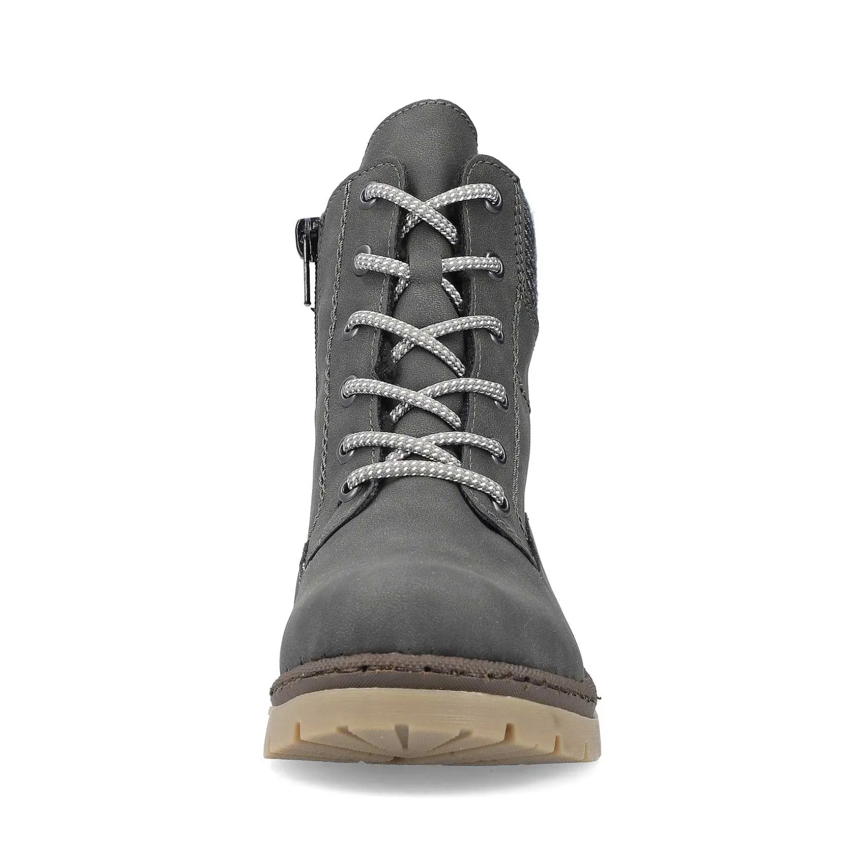 Rieker Women'S Corded Boots Asphalt Gray