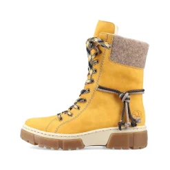Rieker Women'S Corded Boots Sunflower Yellow