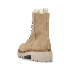 Rieker Women'S Corded Boots Brown Beige