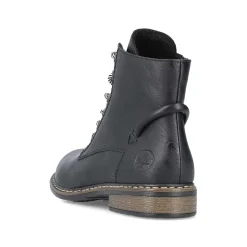 Rieker Women'S Corded Boots Asphalt Black