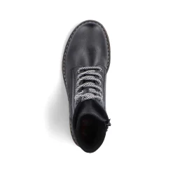 Rieker Women'S Corded Boots Asphalt Black