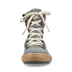 Rieker Women'S Corded Boots Blue Gray