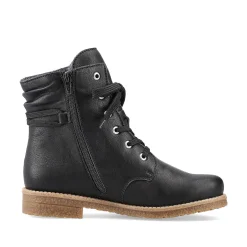 Rieker Women'S Corded Boots Night Black