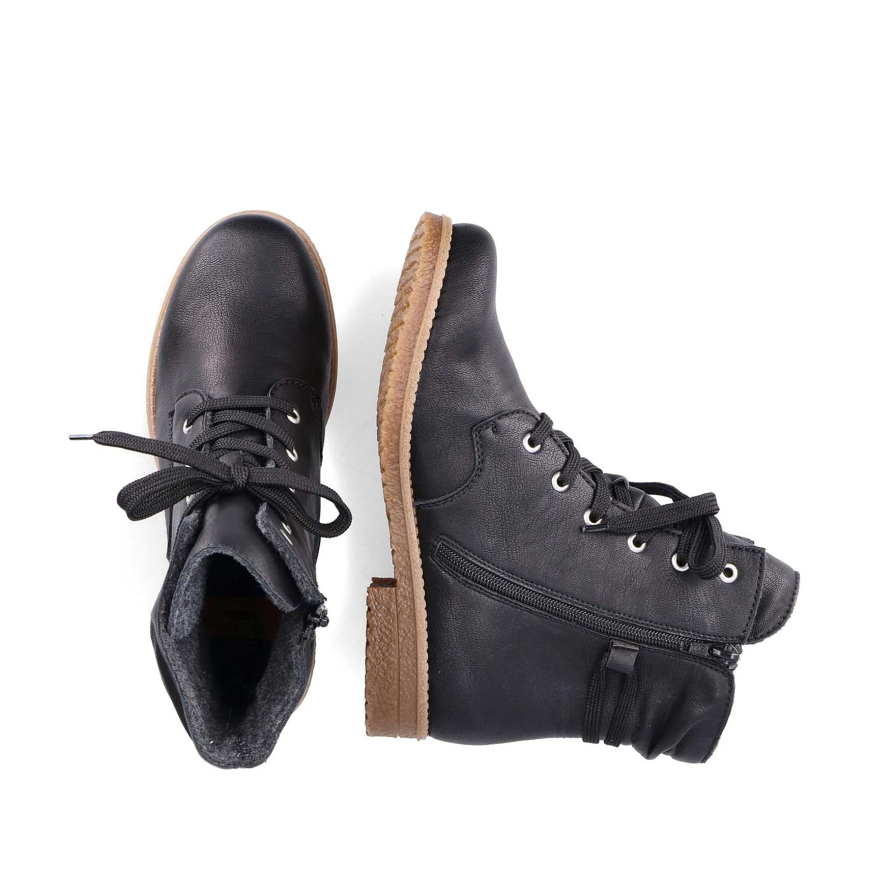 Rieker Women'S Corded Boots Night Black