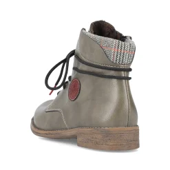 Rieker Women'S Corded Boots Gray Green
