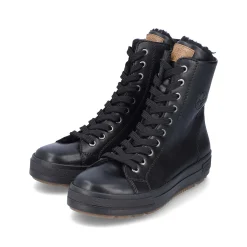 Rieker Women'S Corded Boots Deep Black