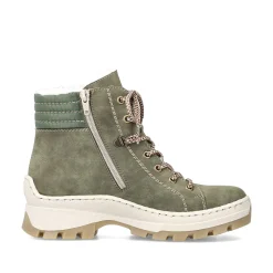 Rieker Women'S Corded Boots Leaf Green