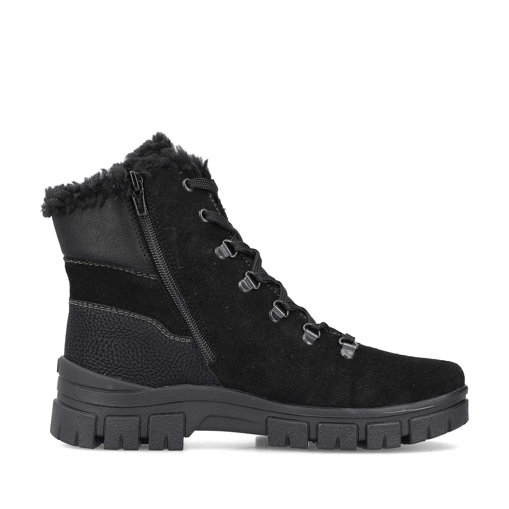 Rieker Women'S Corded Boots Night Black
