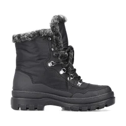 Rieker Women'S Corded Boots Deep Black