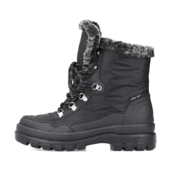 Rieker Women'S Corded Boots Deep Black