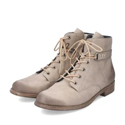 Rieker Women'S Corded Boots Sand Beige