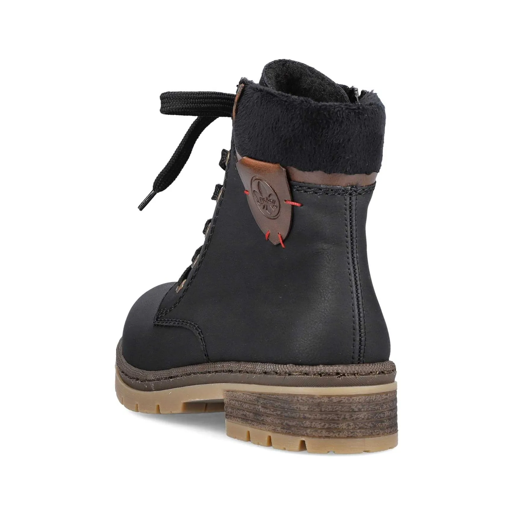 Rieker Women'S Corded Boots Graphite Black