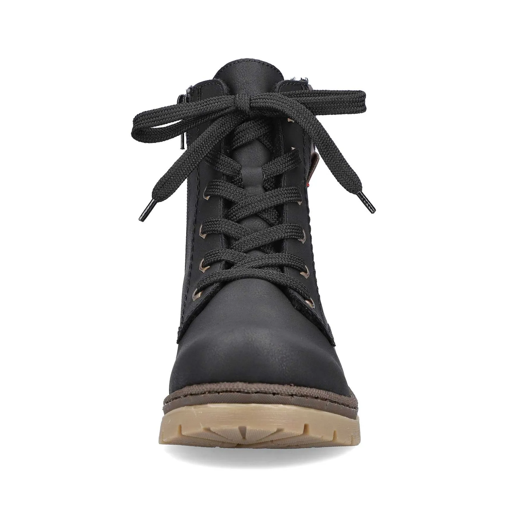 Rieker Women'S Corded Boots Graphite Black