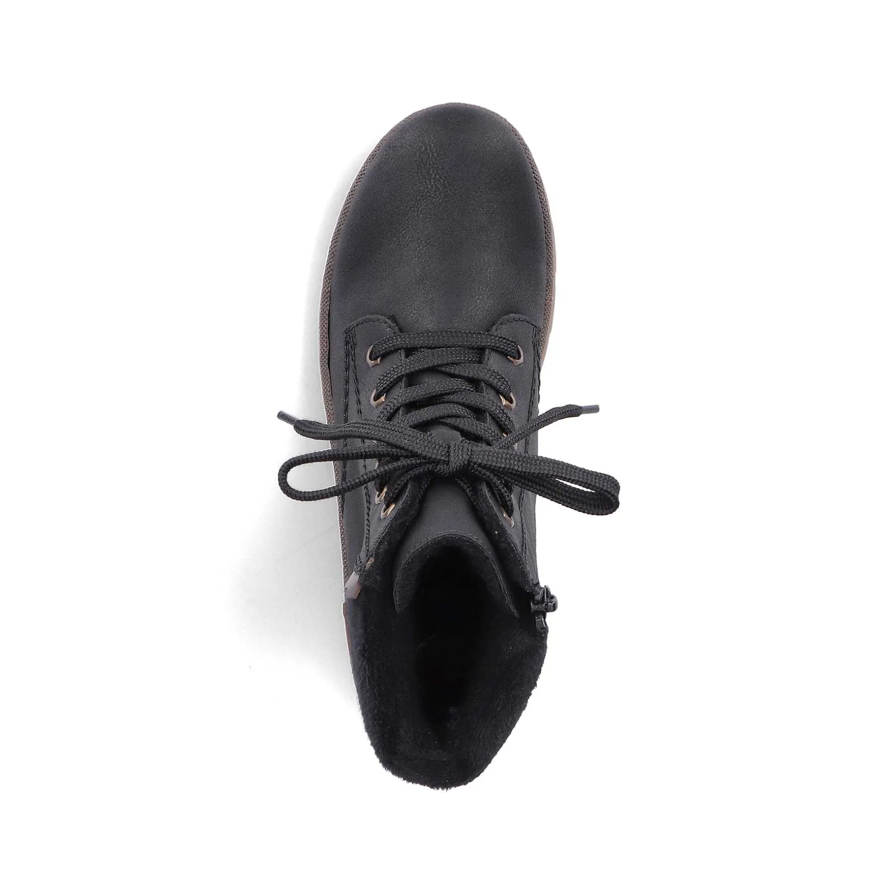 Rieker Women'S Corded Boots Graphite Black