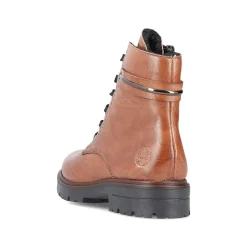 Rieker Women'S Corded Boots Copper Brown