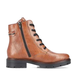 Rieker Women'S Corded Boots Copper Brown