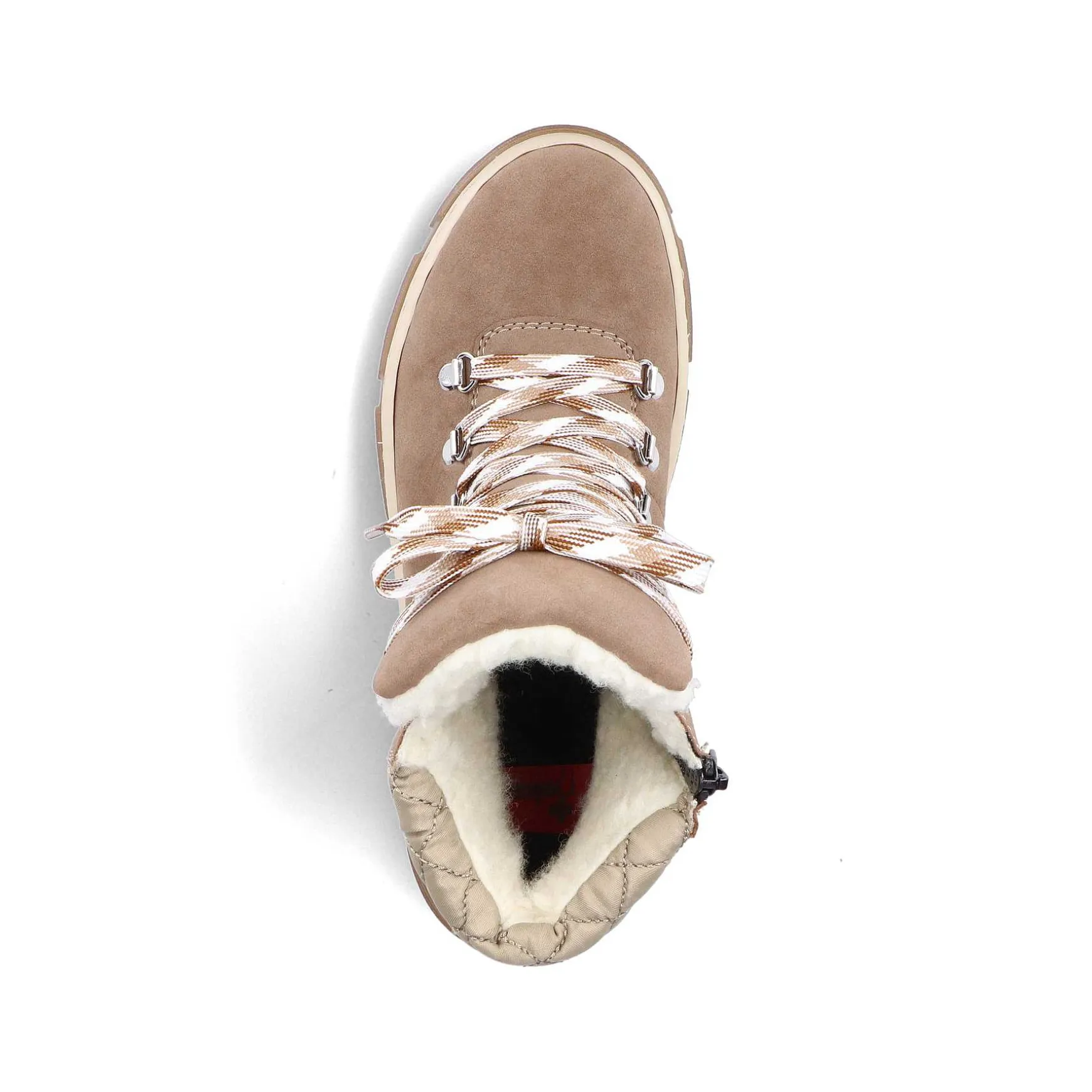 Rieker Women'S Corded Boots Brown Beige