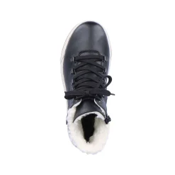 Rieker Women'S Corded Boots Midnight Black