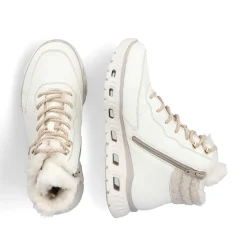 Rieker Women'S Corded Boots Schwanenweis