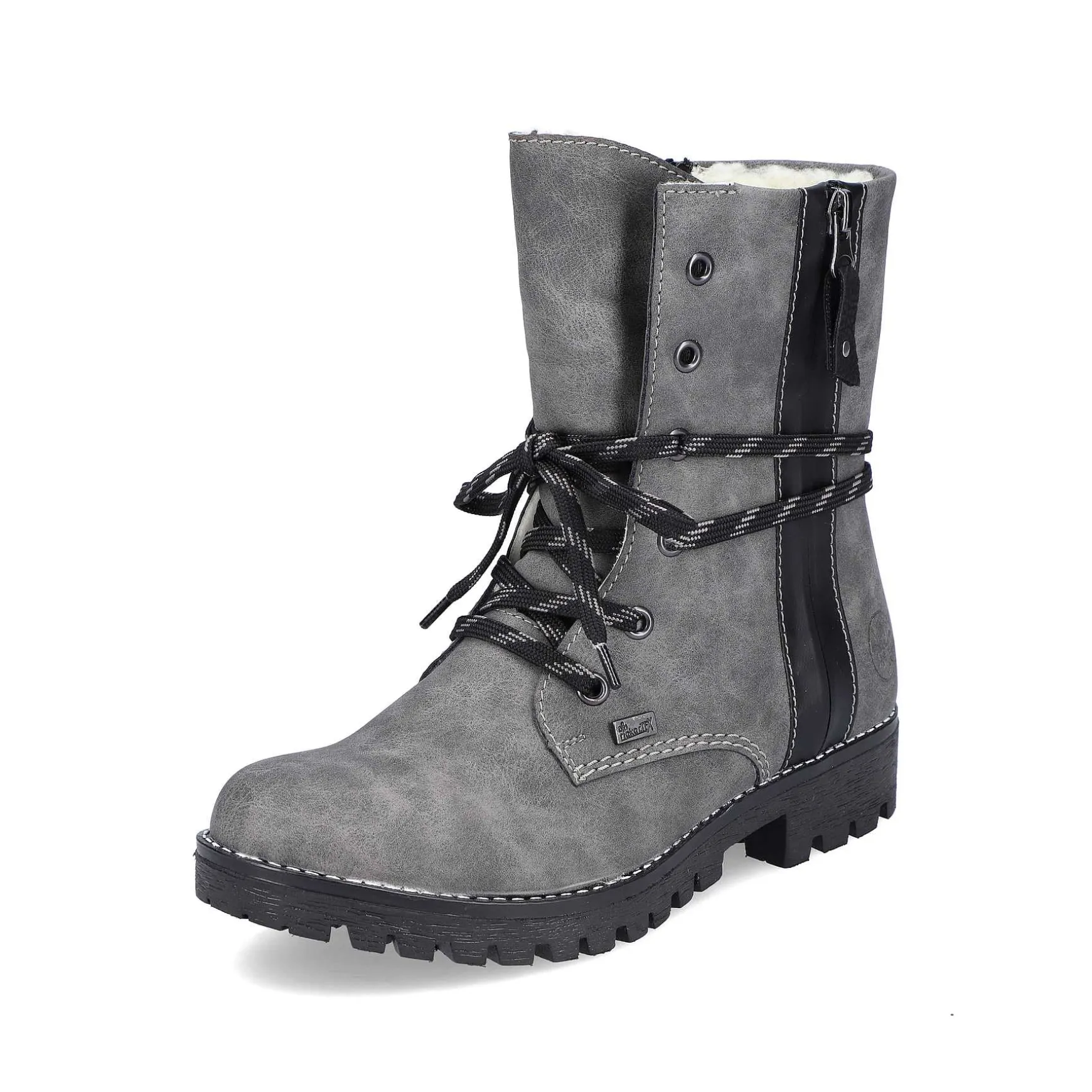 Rieker Women'S Corded Boots Moon Grey