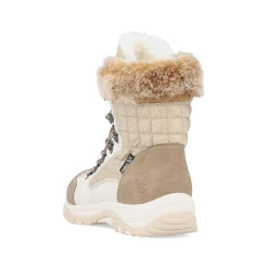 Rieker Women'S Corded Boots Brown Beige