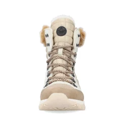 Rieker Women'S Corded Boots Brown Beige